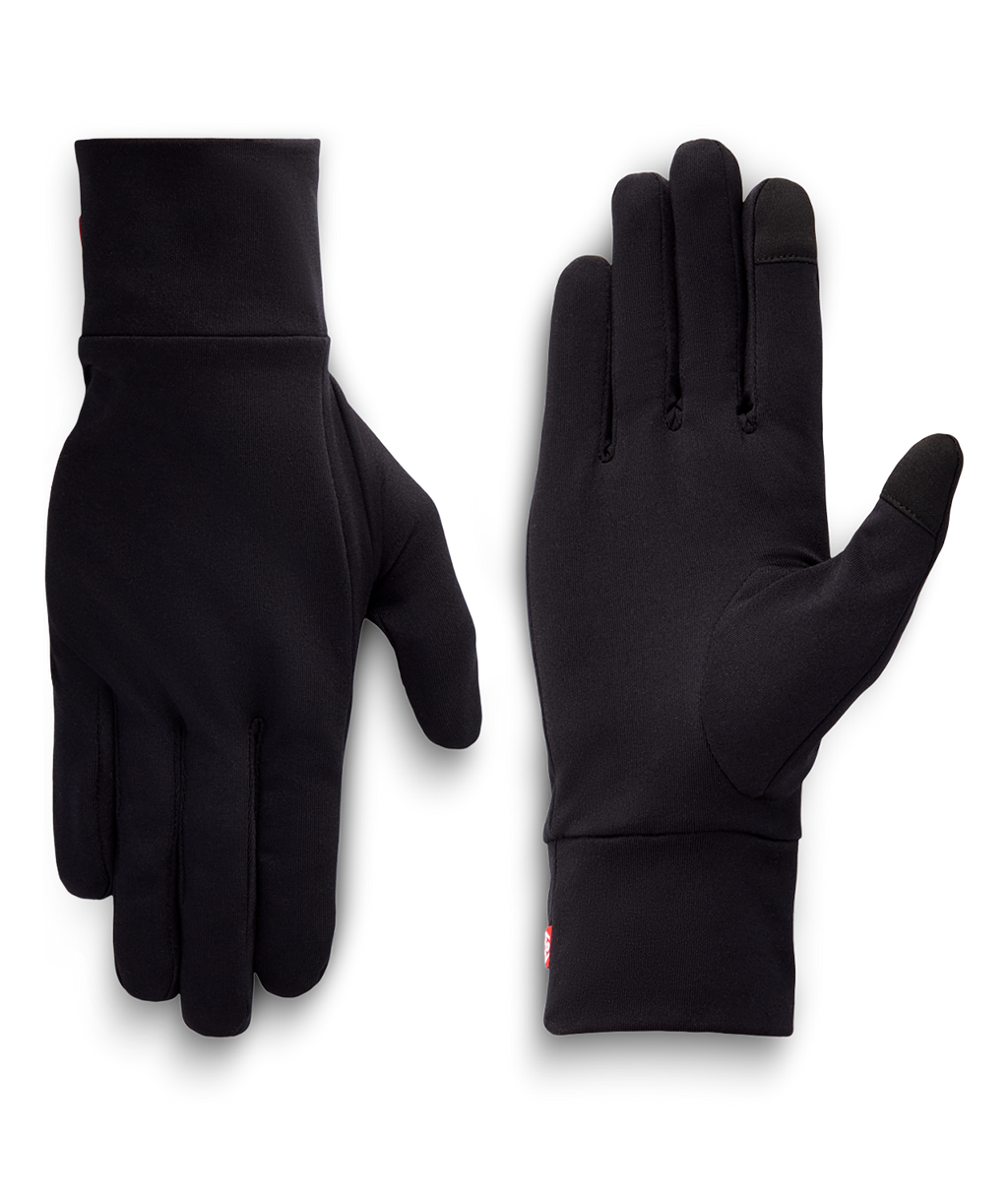 MENS FLEECE GLOVE LINER - BLACK