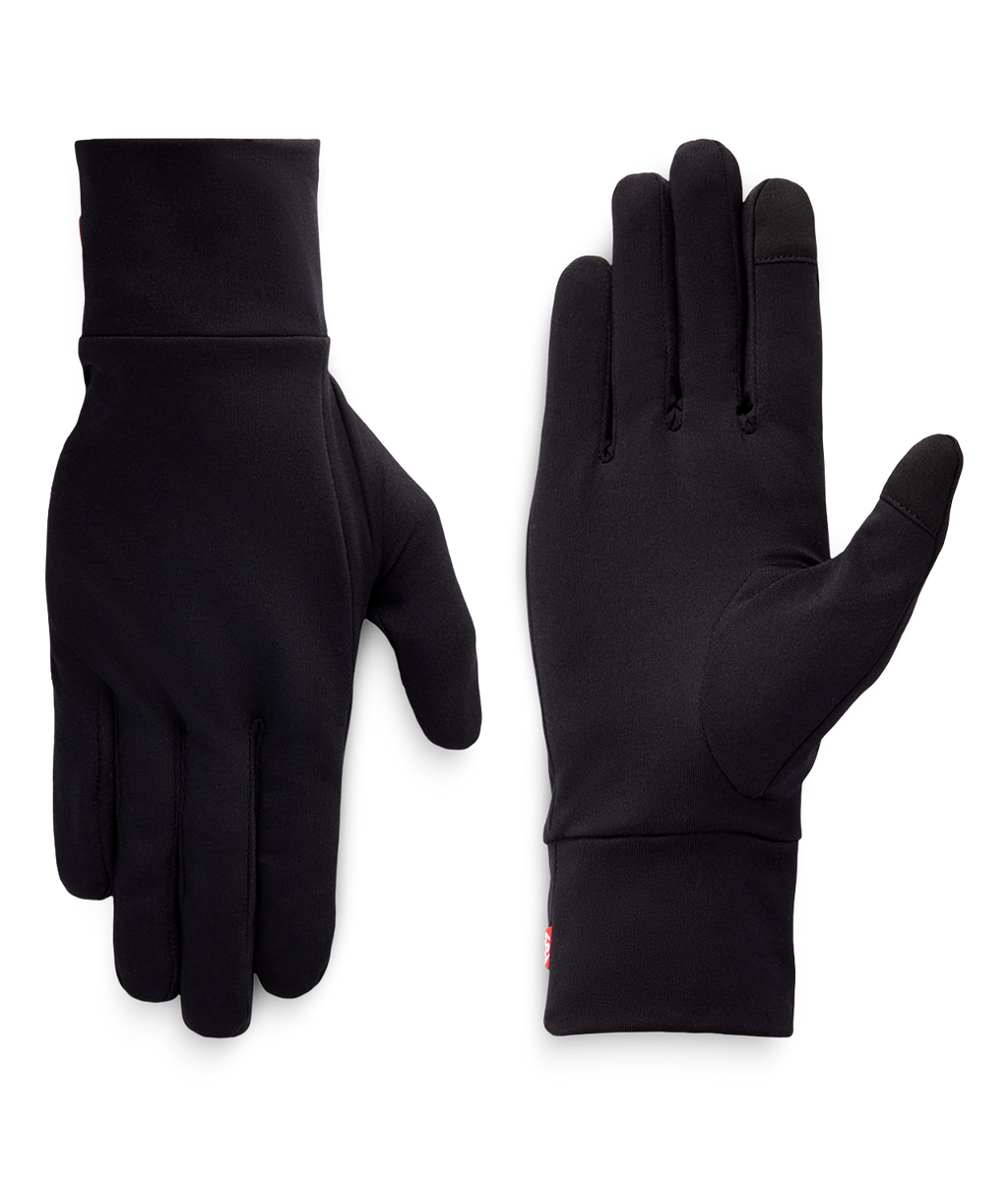 MENS FLEECE GLOVE LINER - BLACK
