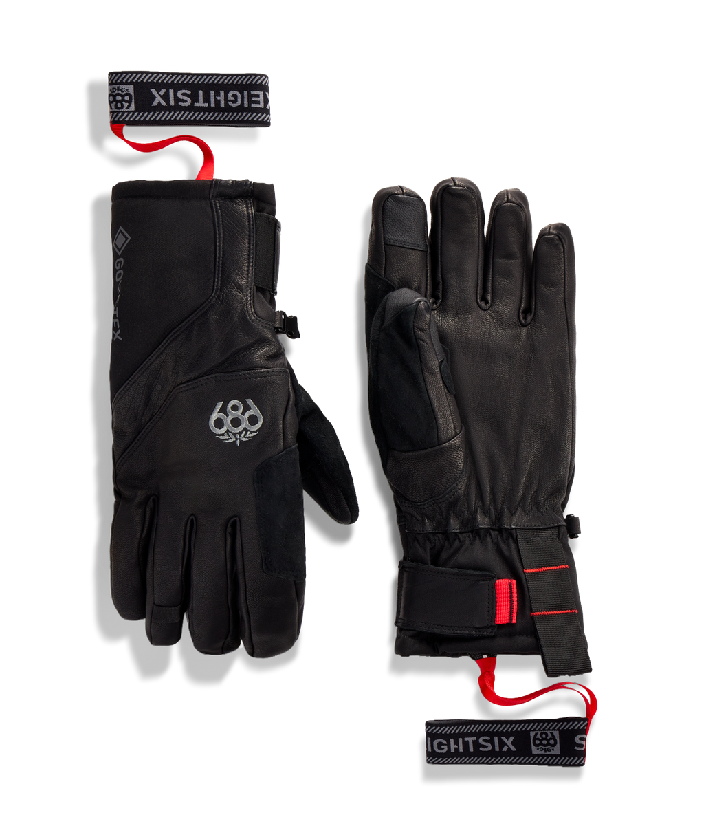 MENS GORE-TEX STRONGHOLD™ LEATHER GLOVE - BLACK