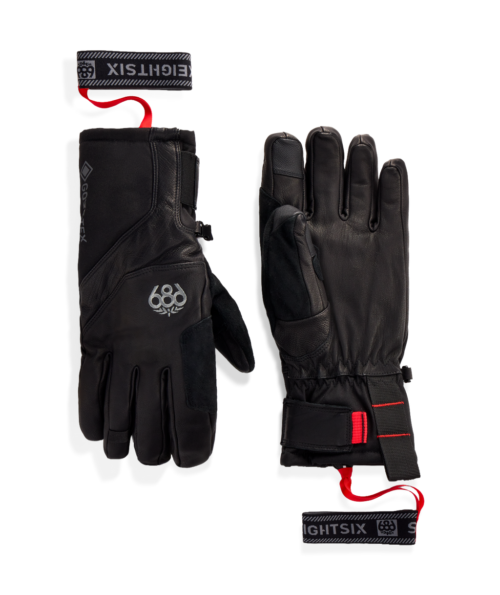 MENS GORE-TEX STRONGHOLD™ LEATHER GLOVE - BLACK