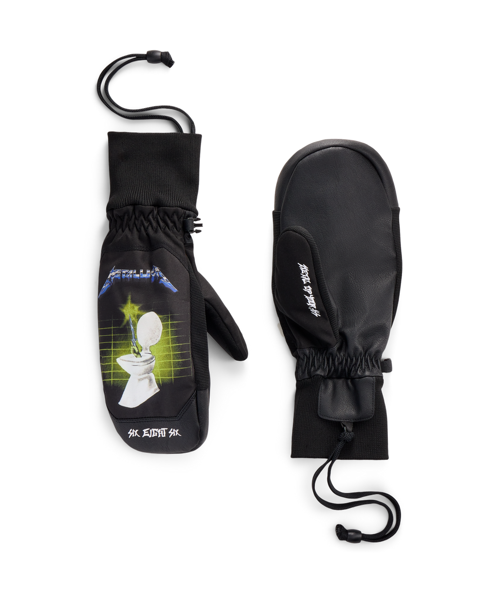 MENS CRUSH INSULATED MITT - METALLICA BLACK