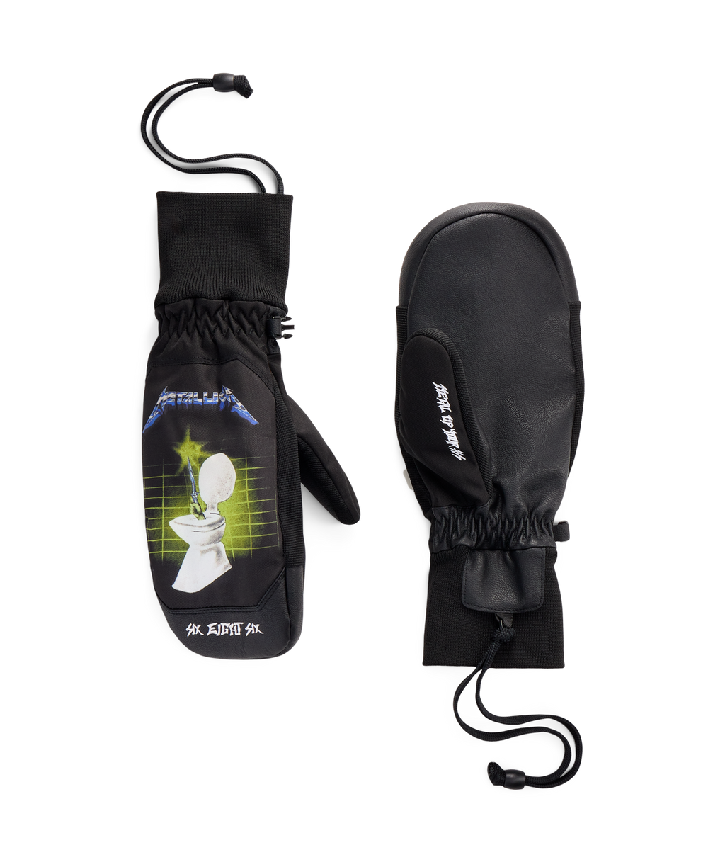 MENS CRUSH INSULATED MITT - METALLICA BLACK