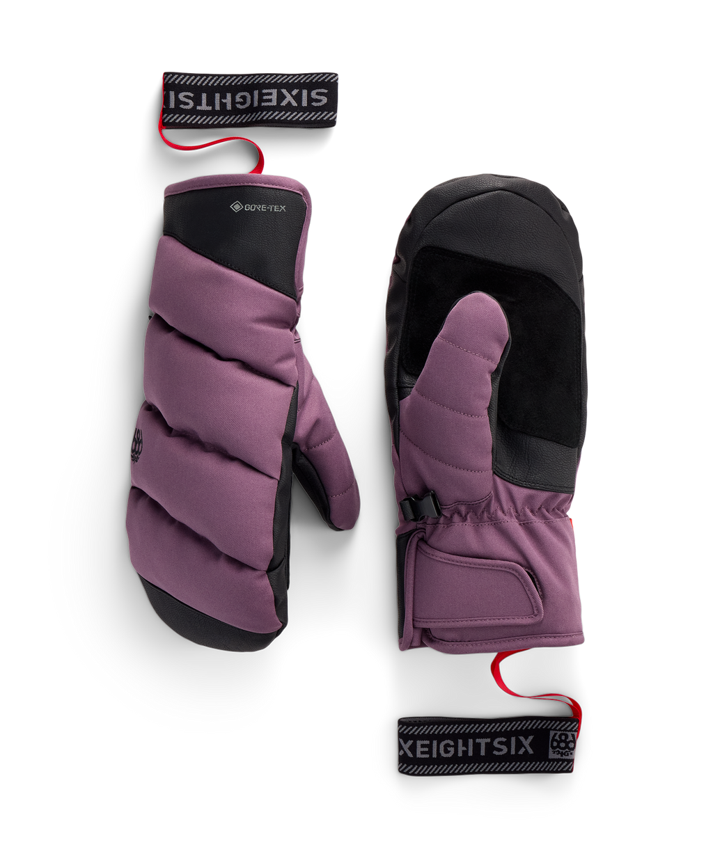 WOMENS GORE-TEX BUFFER™ INSULATED MITT - BLACK PLUM