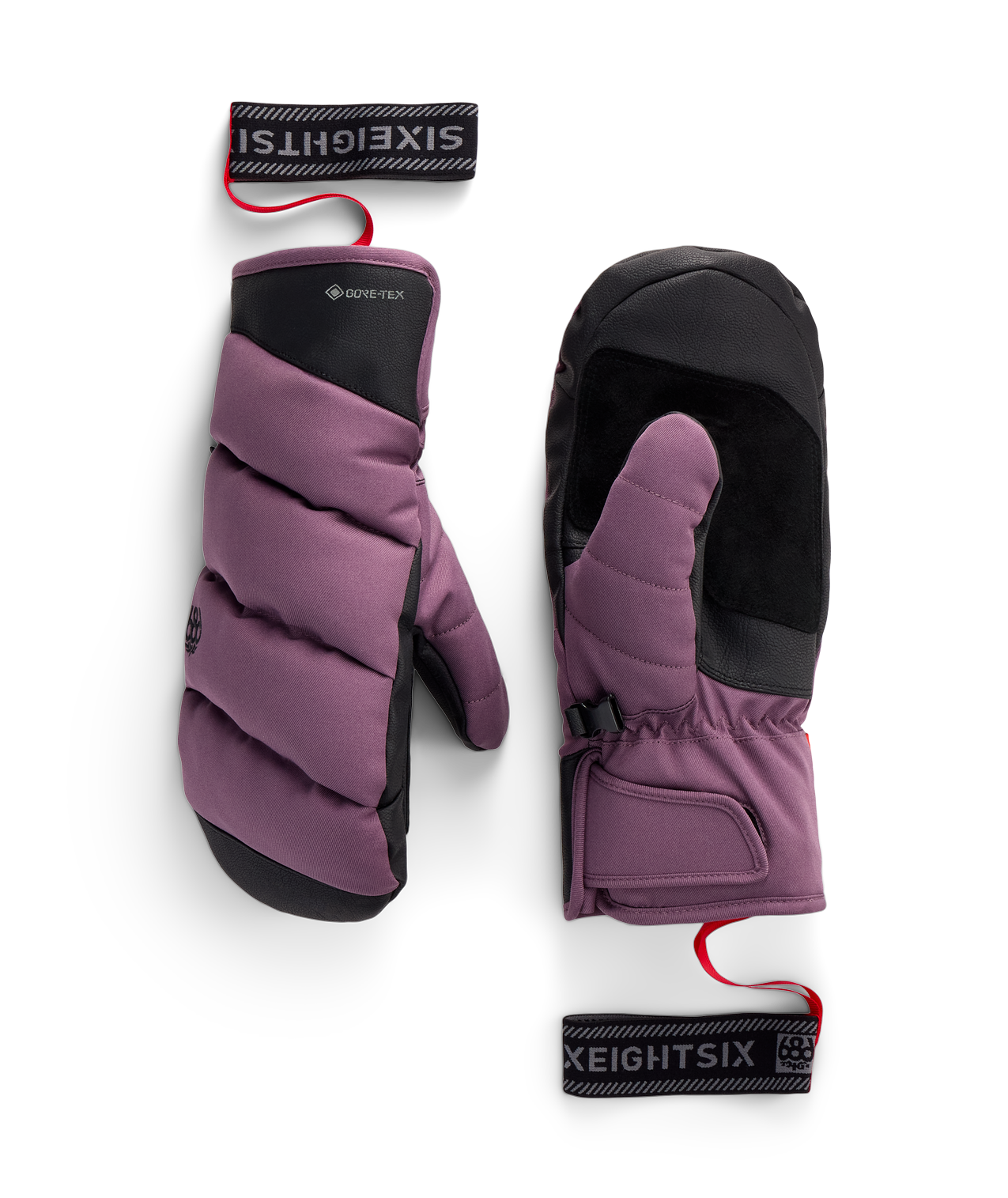 WOMENS GORE-TEX BUFFER™ INSULATED MITT - BLACK PLUM