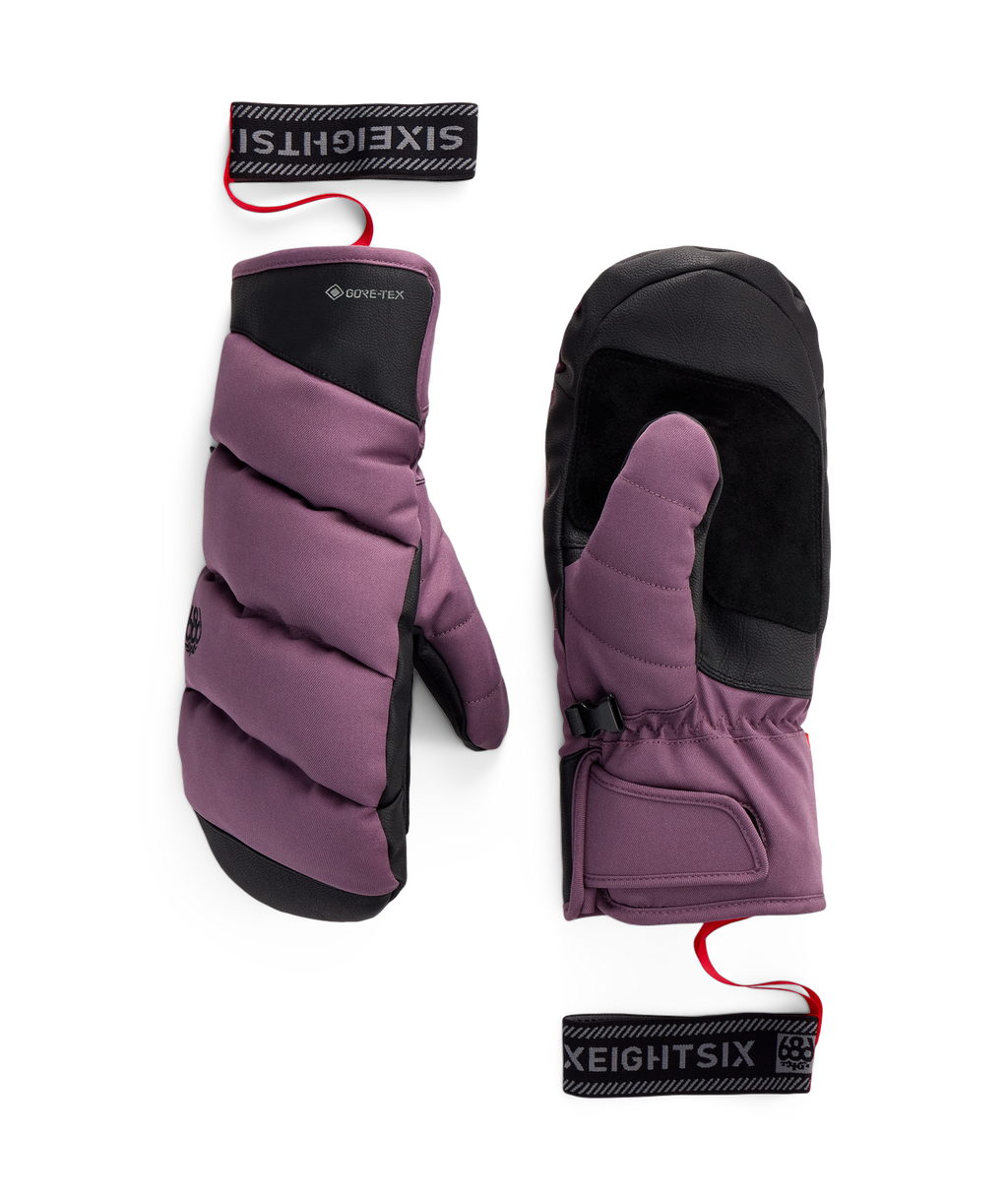 WOMENS GORE-TEX BUFFER™ INSULATED MITT - BLACK PLUM