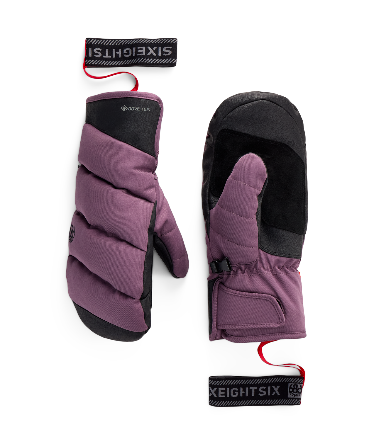 WOMENS GORE-TEX BUFFER™ INSULATED MITT - BLACK PLUM
