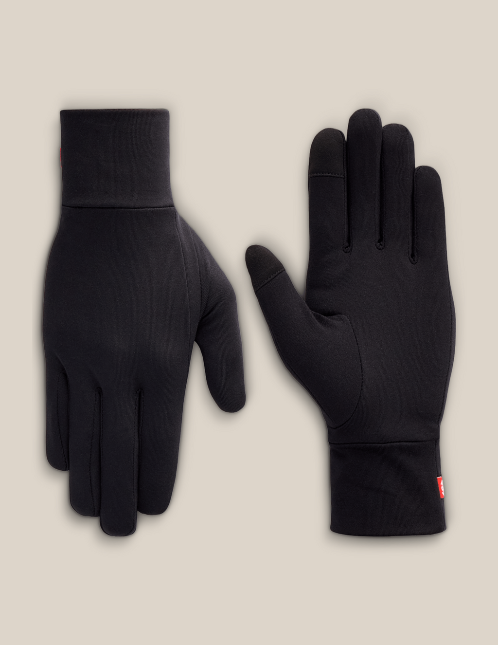 WOMENS FLEECE GLOVE LINER - BLACK