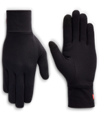 WOMENS FLEECE GLOVE LINER - BLACK