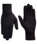 WOMENS FLEECE GLOVE LINER - BLACK