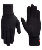 WOMENS FLEECE GLOVE LINER - BLACK