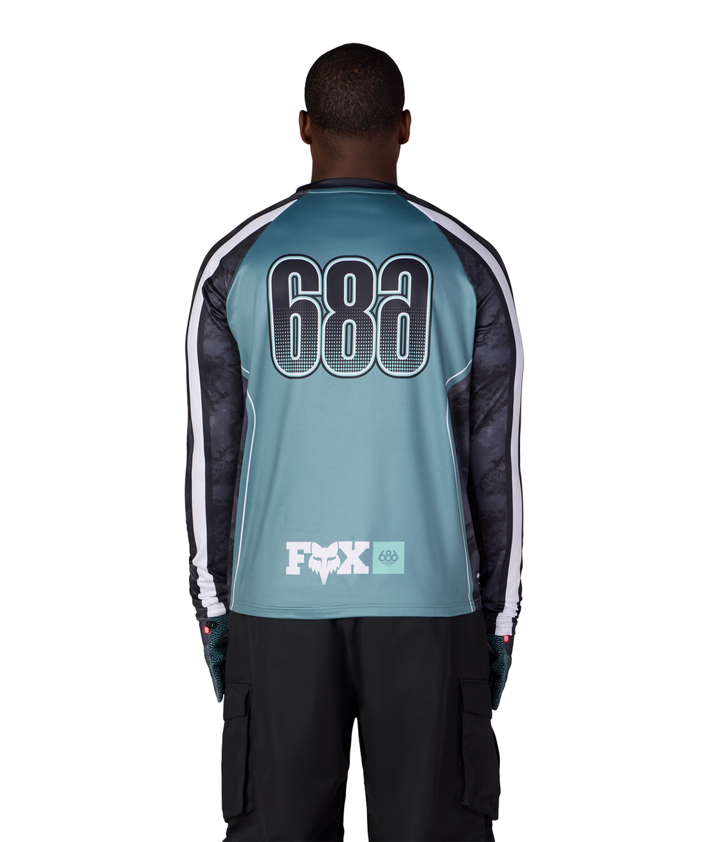 MENS FOX RACING BASE LAYER LS - FOX PALE FIRN