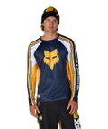 MENS FOX RACING BASE LAYER LS - FOX YELLOW COLORBLOCK