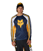 MENS FOX RACING BASE LAYER LS - FOX YELLOW COLORBLOCK