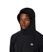 MENS MISSION GRID™ RAGLAN HOODY - BLACK