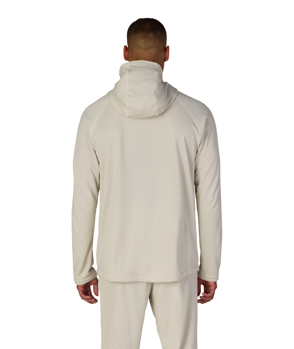 MENS MISSION GRID™ RAGLAN HOODY - LIMESTONE