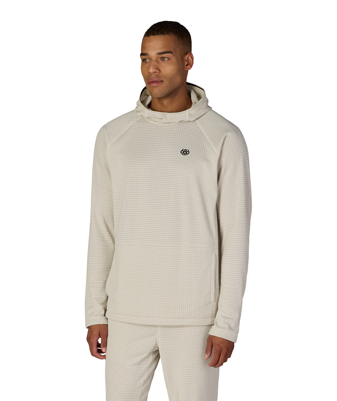 MENS MISSION GRID™ RAGLAN HOODY - LIMESTONE