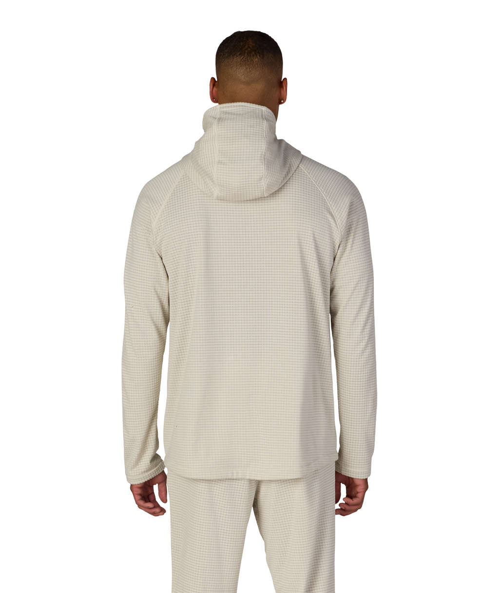 MENS MISSION GRID™ RAGLAN HOODY - LIMESTONE