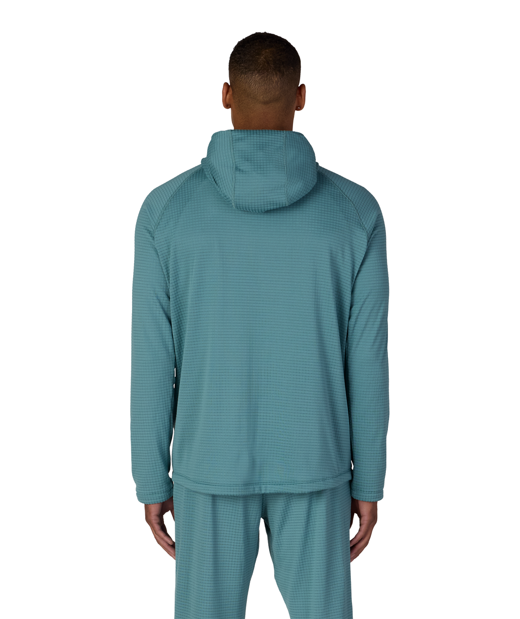 MENS MISSION GRID™ RAGLAN HOODY - PALE FIRN