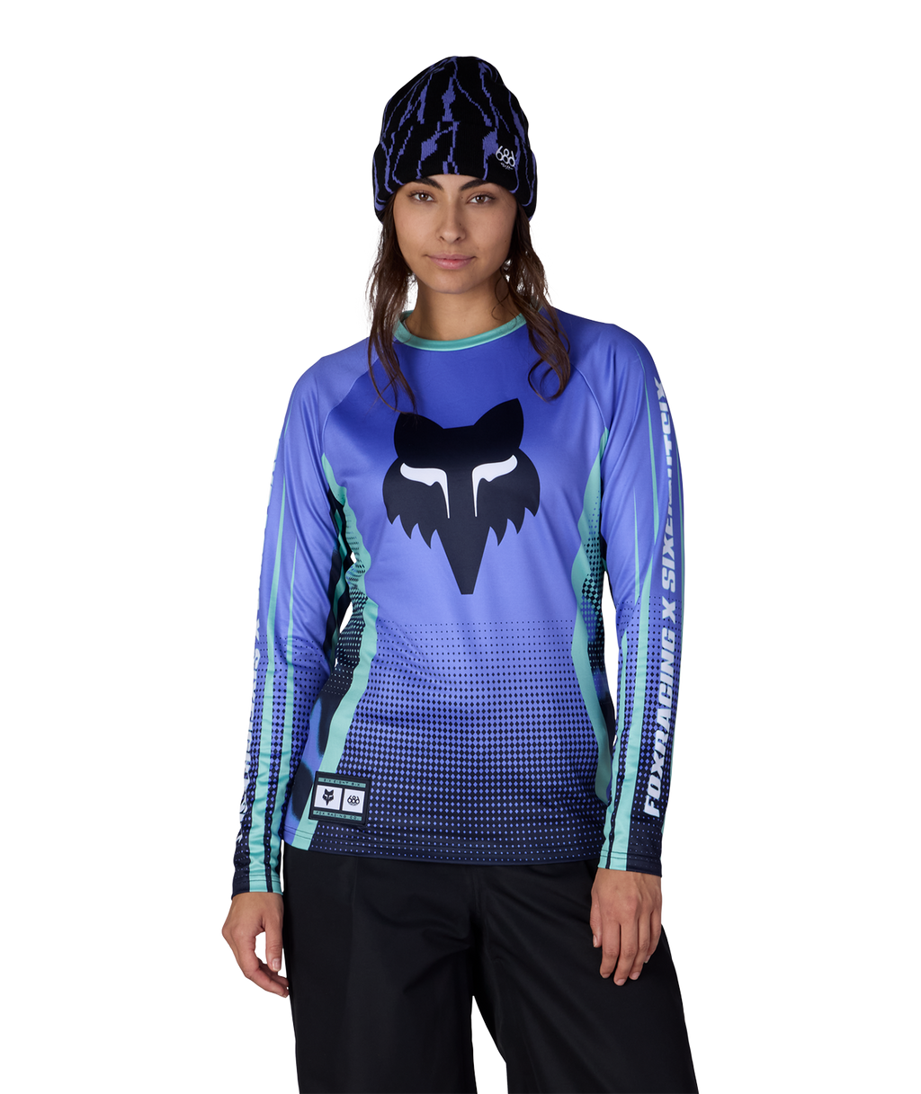 WOMENS FOX RACING BASE LAYER LS - FOX ALPENGLOW BLUE