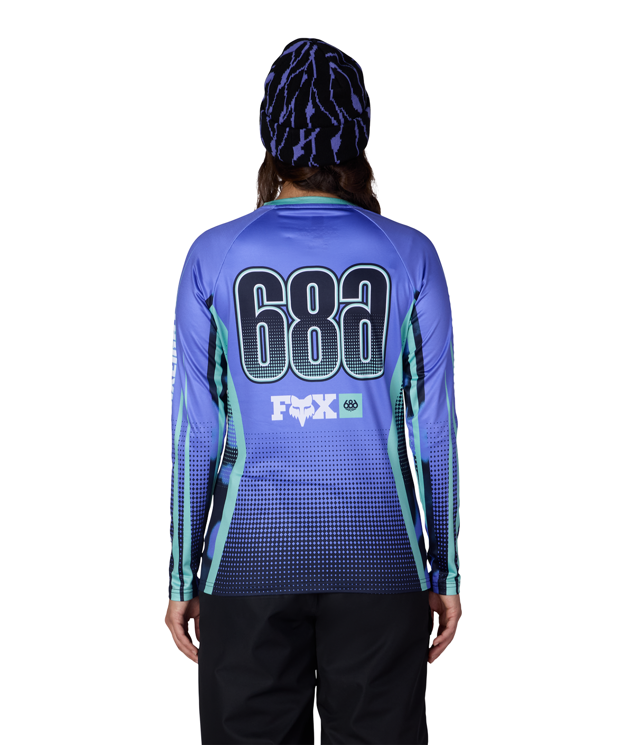 WOMENS FOX RACING BASE LAYER LS - FOX ALPENGLOW BLUE