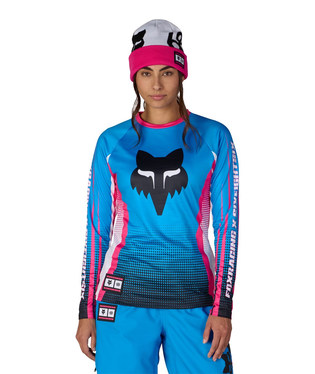 WOMENS FOX RACING BASE LAYER LS - FOX BLUE