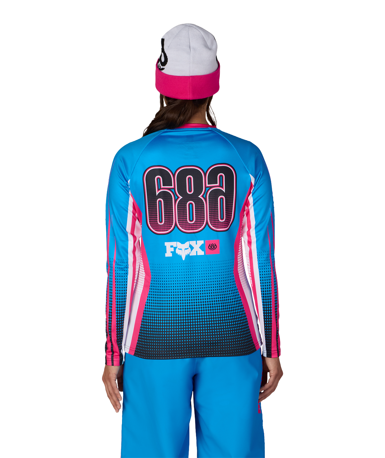 WOMENS FOX RACING BASE LAYER LS - FOX BLUE