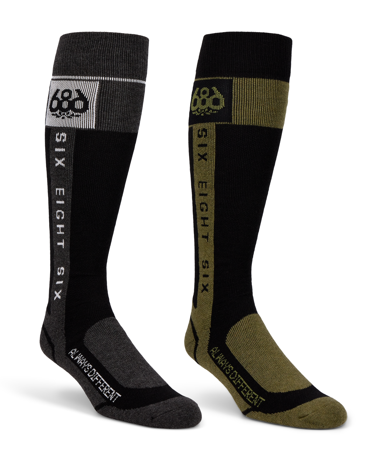 MENS MERINO FLOW SOCK - 2PK - ASSORTED