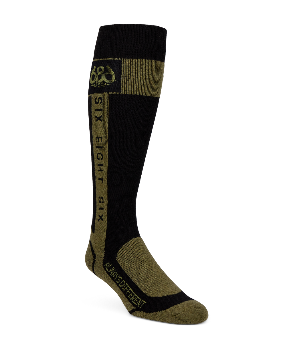 MENS MERINO FLOW SOCK - 2PK - ASSORTED