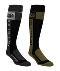 MENS MERINO FLOW SOCK - 2PK - ASSORTED