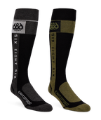 MENS MERINO FLOW SOCK - 2PK - ASSORTED