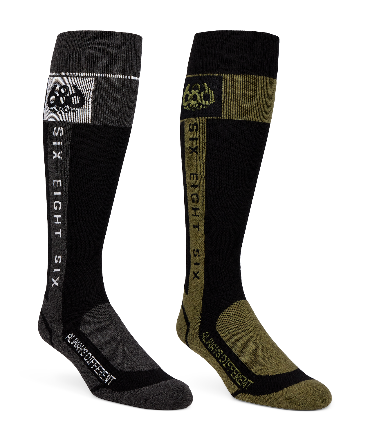 MENS MERINO FLOW SOCK - 2PK - ASSORTED
