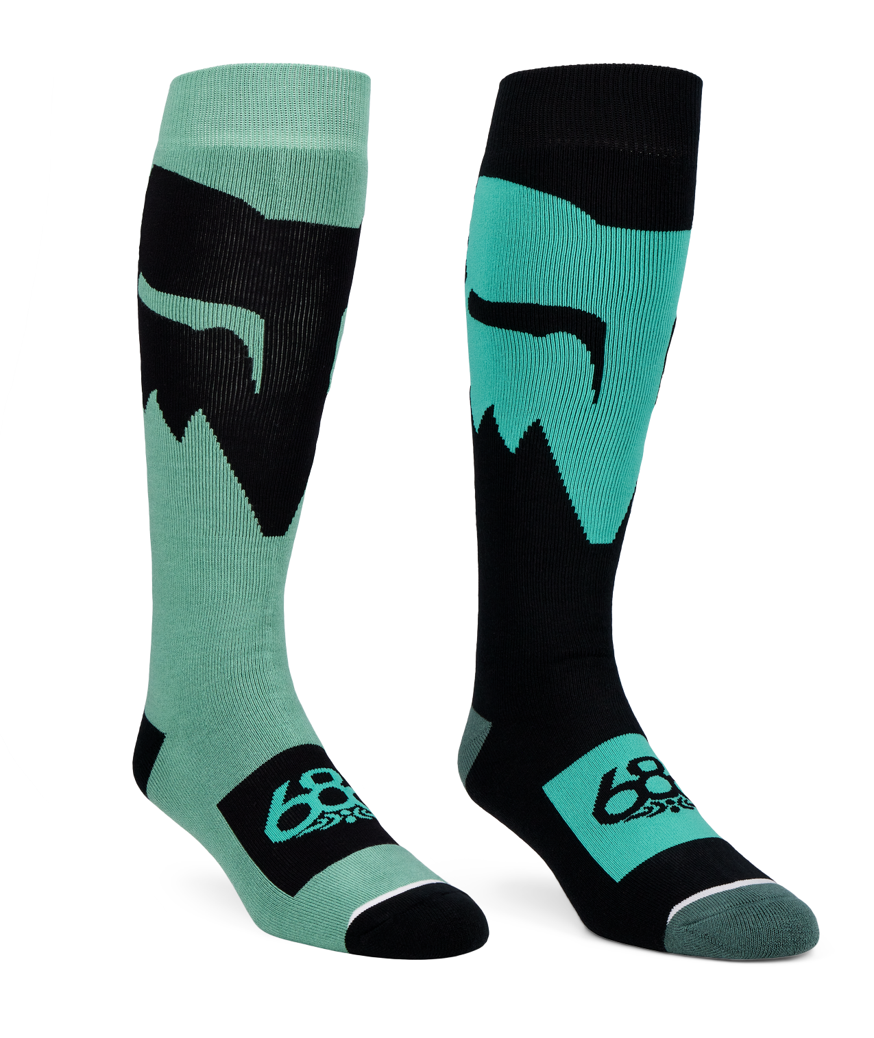MENS FOX RACING SOCKS - 2PK - FOX PALE FIRN