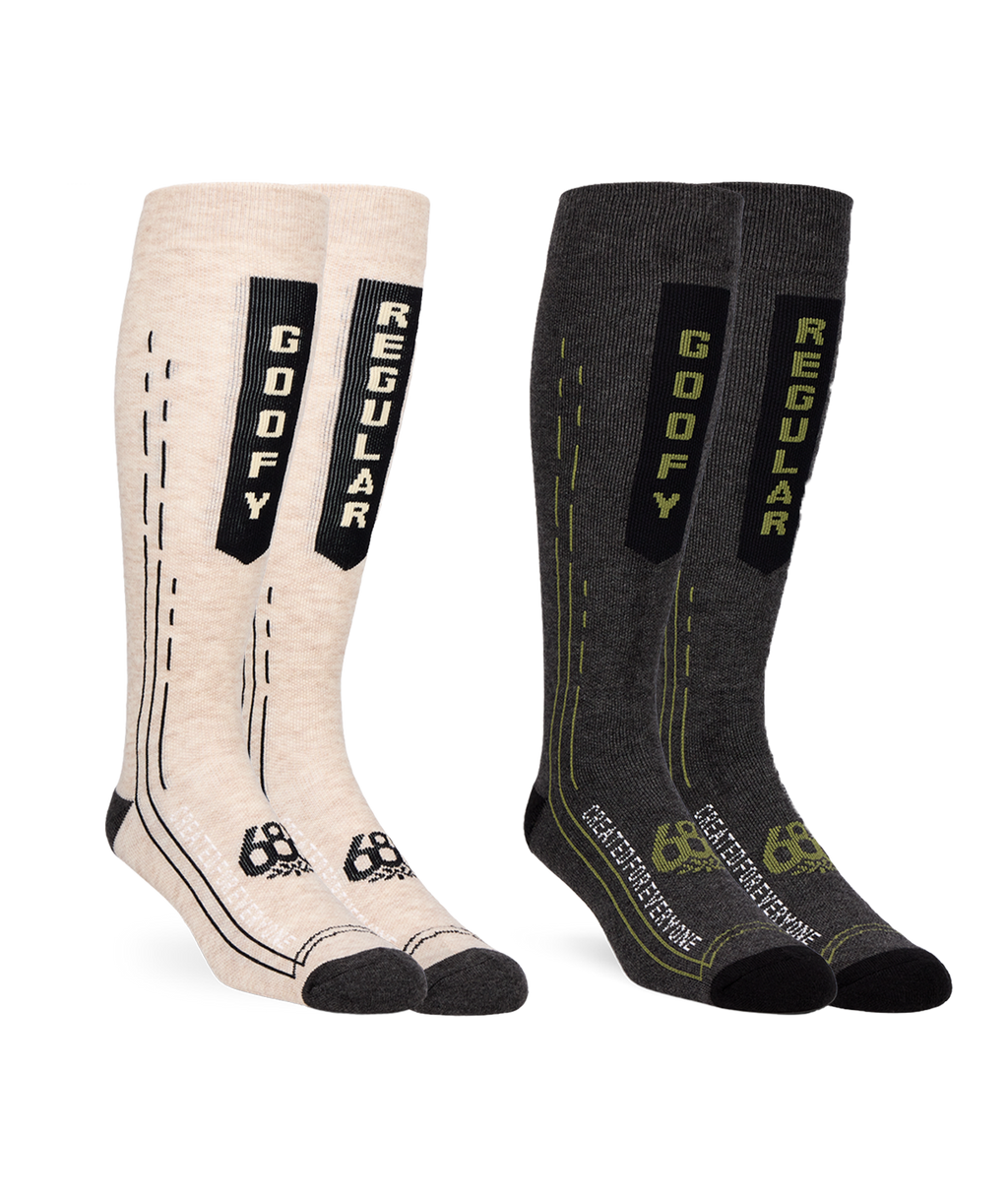 MEN’S MERINO BALANCE SOCK - 2PK - ASSORTED