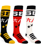MEN’S KANJI SOCKS - 3PK - ASSORTED