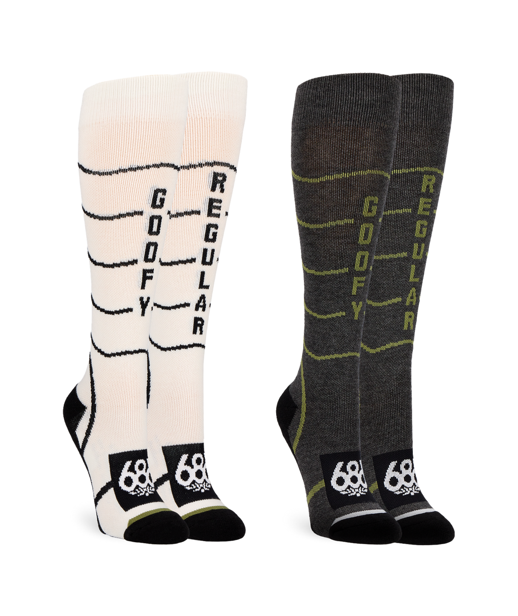WOMEN’S CONTOUR MERINO SOCK - 2PK - ASSORTED