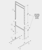 ACCESSORY RACK FRAME - BLACK