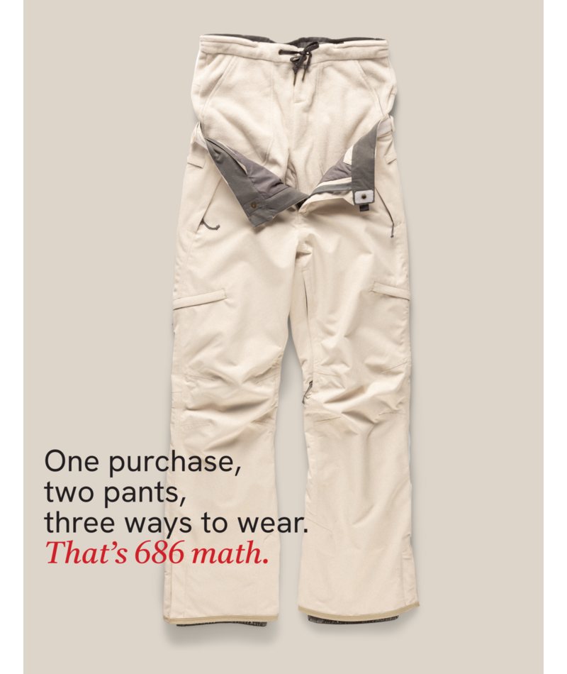 WOMENS SMARTY® 3-IN-1 CARGO PANT - LIMESTONE