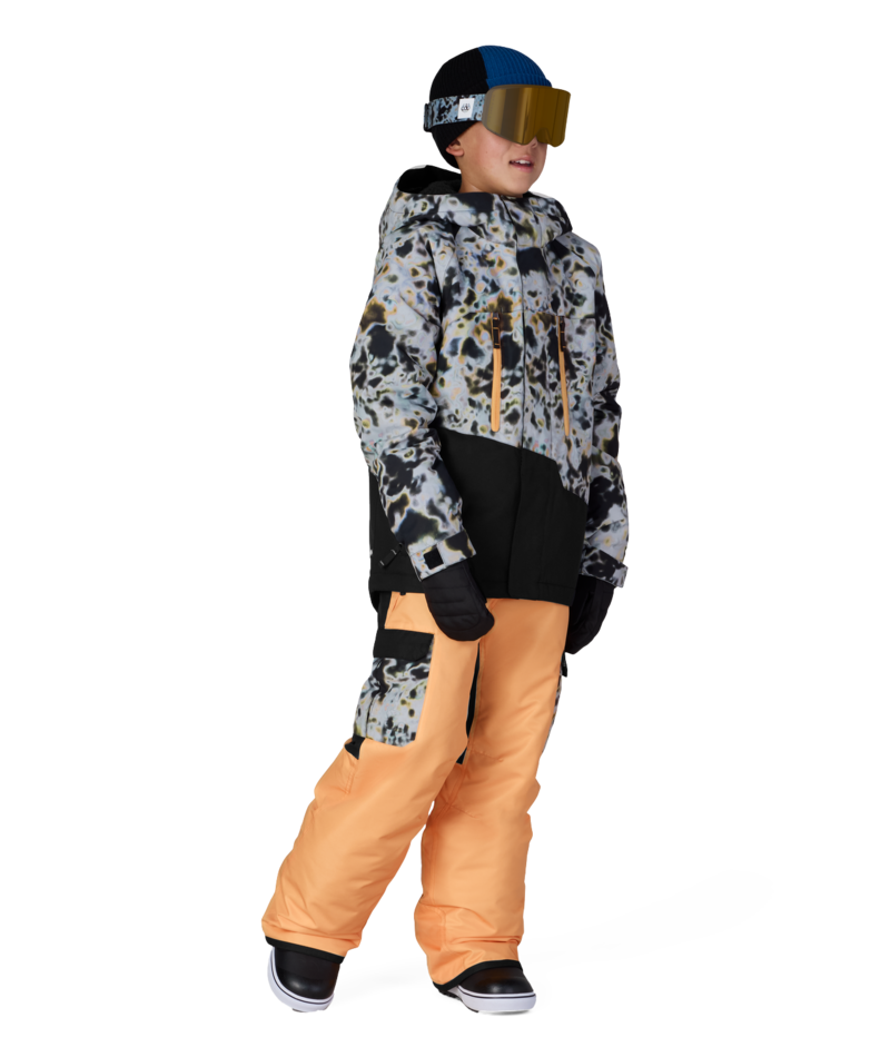 BOYS GEO™ INSULATED JACKET - GREY TUNDRA COLORBLOCK