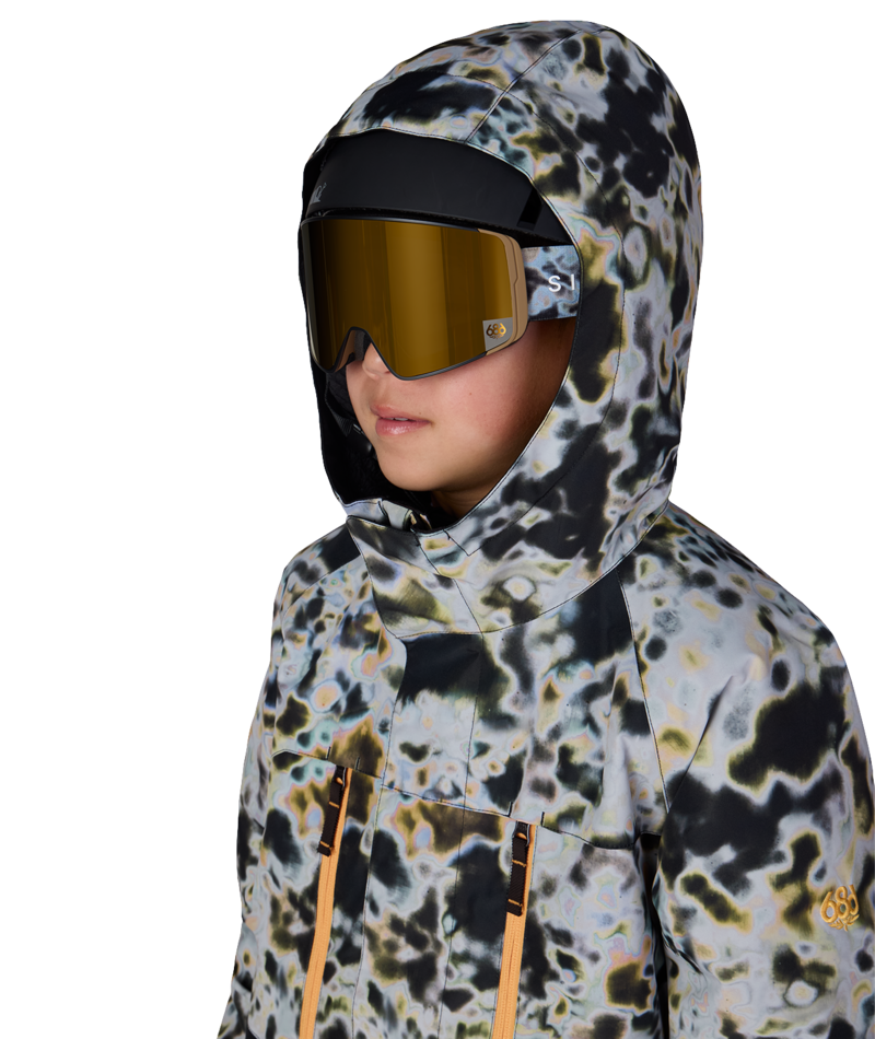 BOYS GEO™ INSULATED JACKET - GREY TUNDRA COLORBLOCK