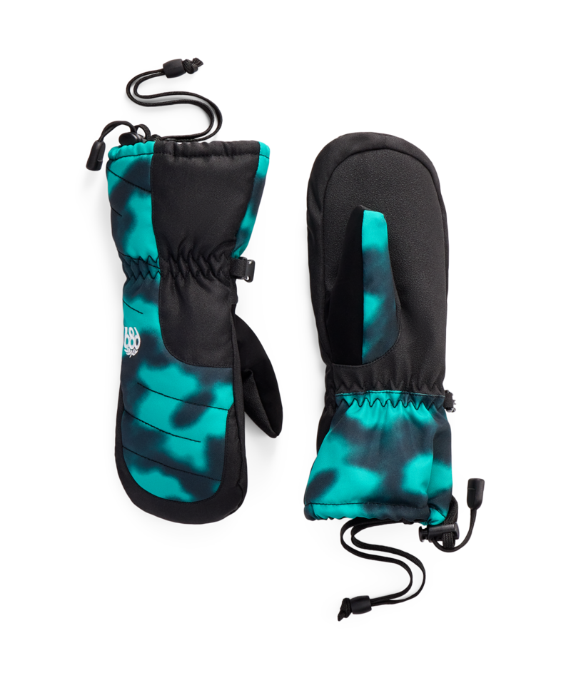 Youth Unisex Heat Insulated Mitt - DEEP GREEN DARK SKIES COLORBLK