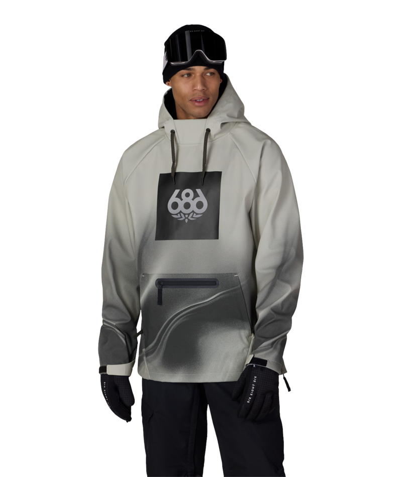 Men's Waterproof Hoody - LIMESTONE BURNT DUNES