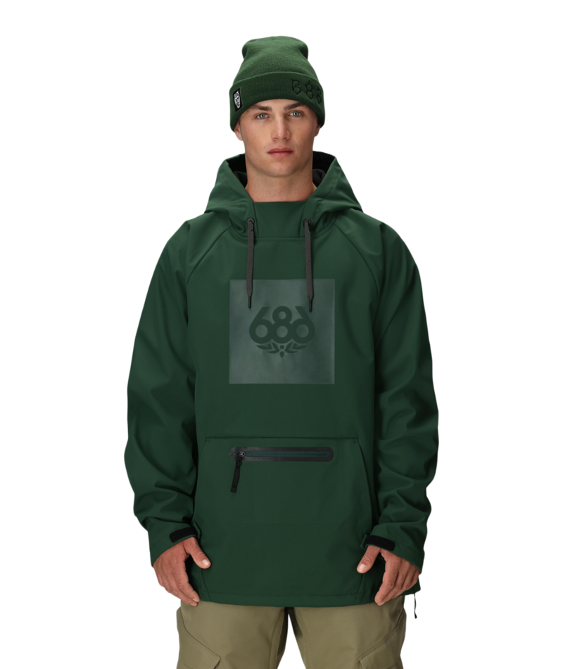 Men's Waterproof Hoody - MOSS GREEN