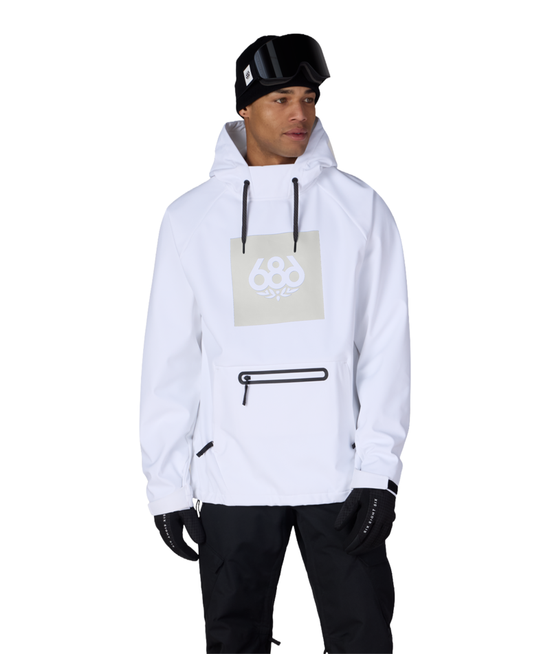 Men's Waterproof Hoody - WHITE