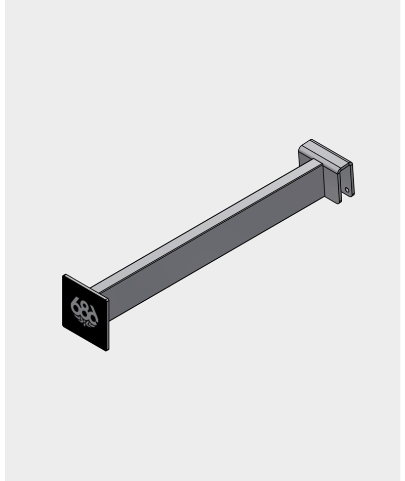 Polar Standard Saddle 12" Straight Arm w Logo - 2 Pack - ASSORTED