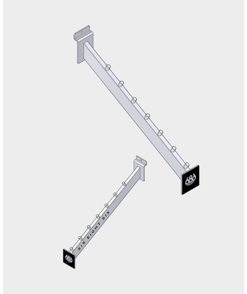 Polar Slatwall Waterfall w Logo - 2 Pack - ASSORTED