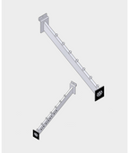 Polar Slatwall Waterfall w Logo - 2 Pack - ASSORTED