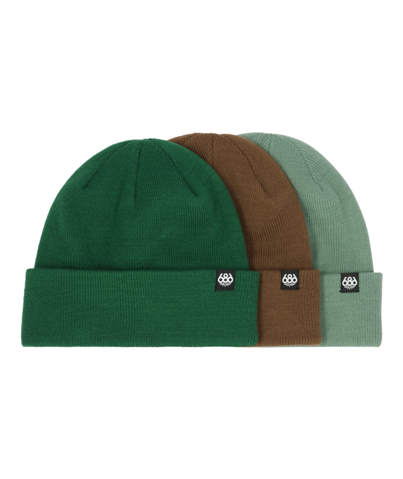 686 STANDARD ROLL UP BEANIE - (3-Pack) - ASSORTED 2