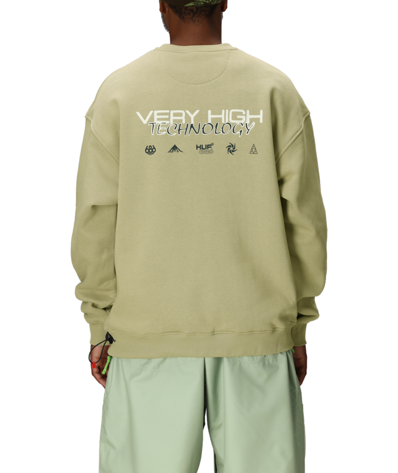 686 HUF PREMIUM HEAVYWEIGHT CREW SWEATSHIRT - HUF ELM