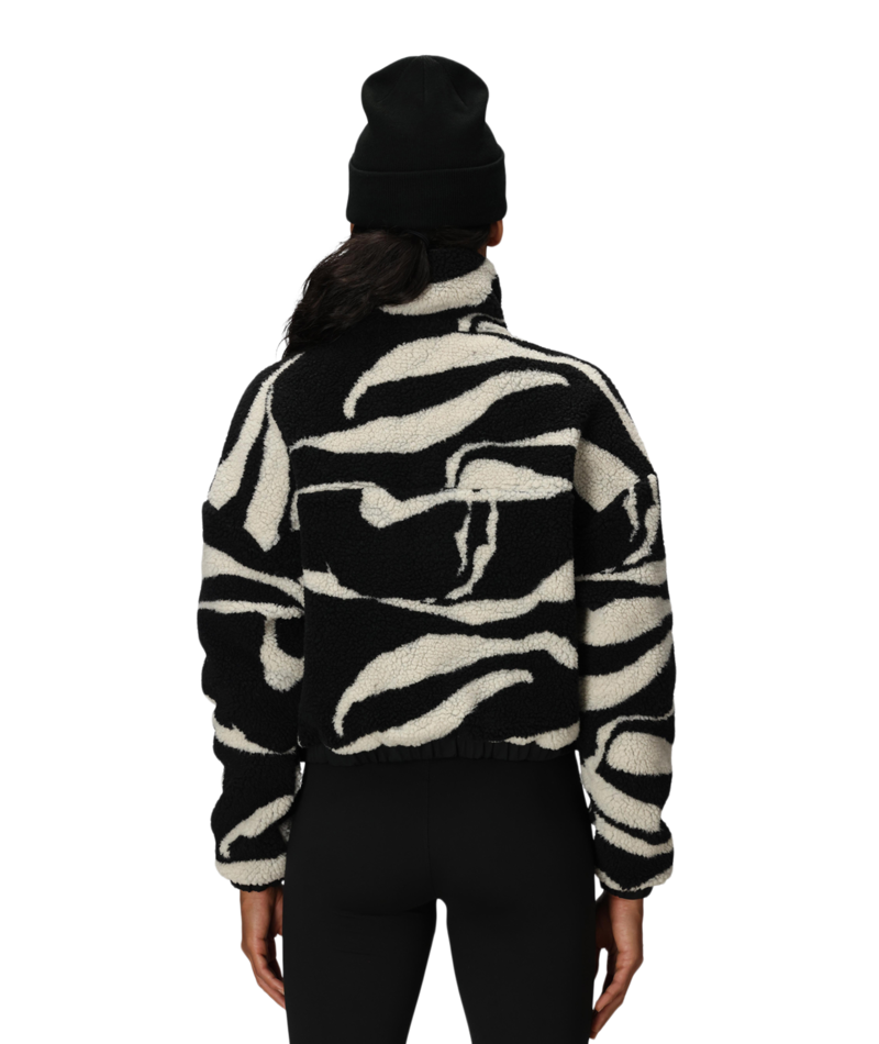 WOMENS OUTPOST SHERPA JACKET - BLACK VAPORS