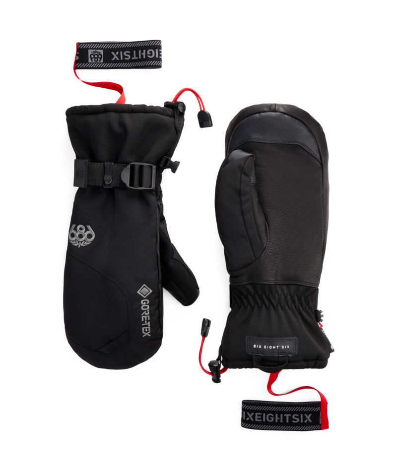 686 MENS GORE-TEX LEATHER LINEAR™ MITT - BLACK